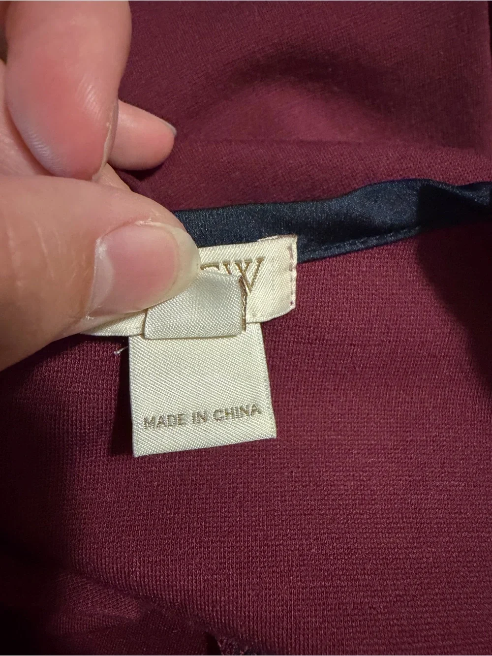 J. Crew Maroon & Navy Sleeveless Knit Top